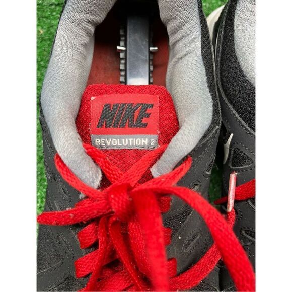 Nike Shoes Mens 12 Revolution 2 Running Sneakers Black Mesh Low Top 573751-016 - Picture 8 of 12